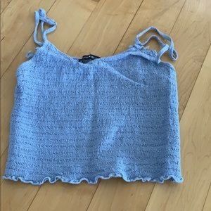 Blue Crop Top